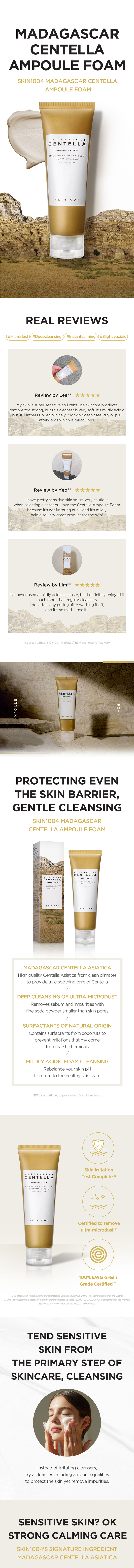 Skin1004 Madagascar Centella Ampoule Foam 125ml
